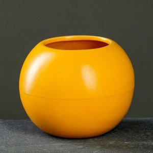 Кашпо керамическое "Апельсин" 11*9см, микс