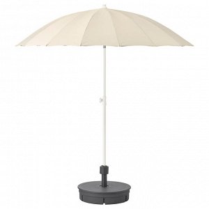 SAMSO САМСО | Зонт от солнца с опорой, бежевый/Гритэ темно-серый | 200 см