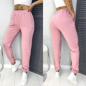 Спортивные штаны женские 6506 "Однотонные" Розовые
