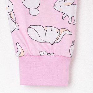 Пижама для девочки (джемпер, брюки) KAFTAN «Зайцы», рост 122-128 см (34)
