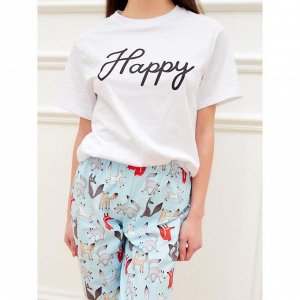 Футболка женская KAFTAN "Happy".