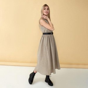 Платье женское MINAKU: Cotton collection, цвет бежевый, р-р 48