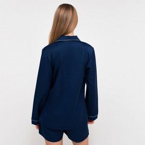 Пижама женская (сорочка, шорты) MINAKU: Light touch цвет синий, р-р 42