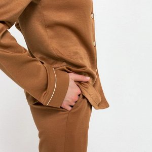 Пижама женская (сорочка, брюки) MINAKU: Light touch, бронзовая