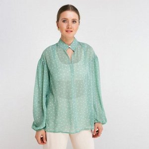 Рубашка женская MINAKU: Green trend цвет зелёный