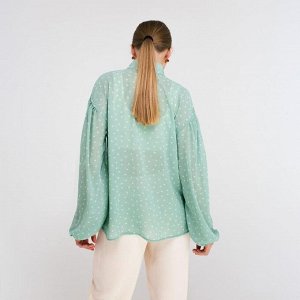 Рубашка женская MINAKU: Green trend цвет зелёный