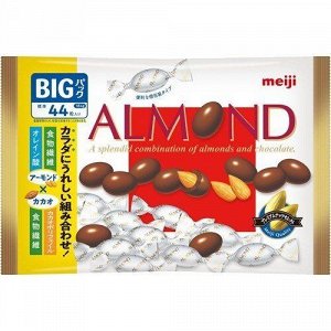 Миндаль в шоколаде насыщенное какао Meigi 184 гр 1/36 Япония