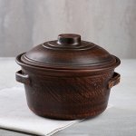 Кастрюля &quot;Узорная&quot;, с ручками, гладкая, 2 л