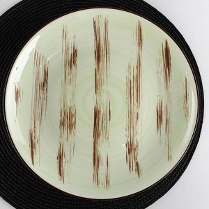 Тарелка обеденная Wilmax Scratch, d=28 см, цвет фисташковый