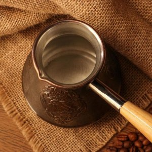 Турка для кофе "Оxотники", 0,5 л. премиум