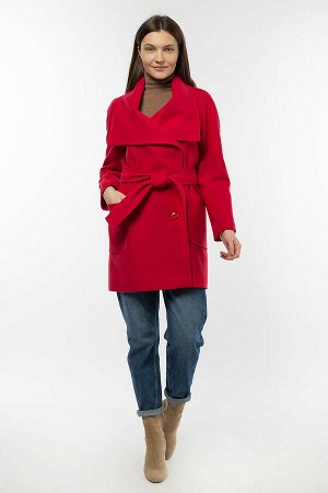01-06509 Пальто женское демисезонное (пояс)