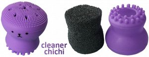 Клинер для лица (мочалка для лица) ChiChi фиолетовый, 1 шт.