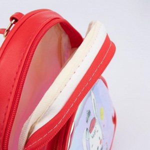 Рюкзак детский, отдел на молнии, наружный карман, цвет красный