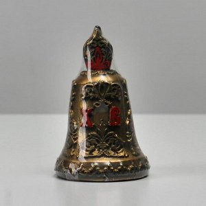 Свеча резная "Пасхальный колокольчик", бронза, 7х11 см, 140 гр