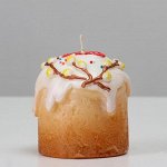 Свеча фигурная &quot;Пасхальный куличик&quot;, 7,5х8,5 см, 230 гр