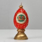 Свеча пасхальная большая &quot;Яйцо ХВ&quot;, 6,5х15 см, 195 гр