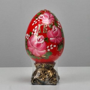 Свеча пасхальная большая с росписью "Яйцо",11х20 см, 670 гр