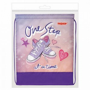 Сумка для обуви ПИФАГОР, 1 отделение, 42х34 см, "One step", 270183