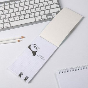 Блокнот с отрывным блоком Notes you are pandastic, 8 х 15,7 см