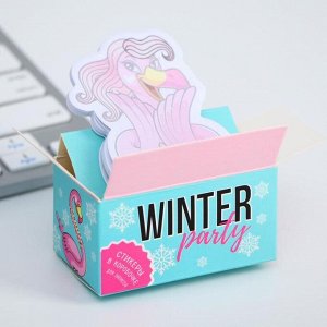 Стикеры в коробочке WINTER PARTY