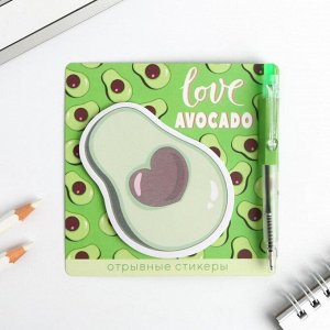 Блок с липким краем и ручка Avocado, 14 х 10,5 см