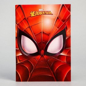 Блокнот А6 32 л на скрепке Человек-паук Spider-man