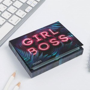 Блок бумаги для записей Girl boss, отрывные листы, 180 л.