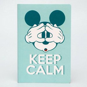 Disney Ежедневник А5 с обложкой шейкер Keep calm, Микки Маус, 96 листов