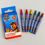 Восковые карандаши Paw Patrol, набор 6 цветов, высота - 8см, диаметр - 0,8 см
