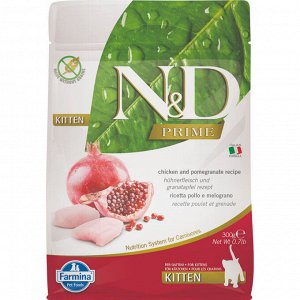 Фармина/Farmina N&D Prime корм для котят Курица с гранатом 300г