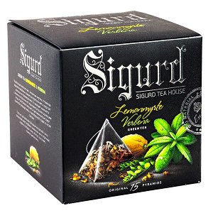чай SIGURD 'LEMONMYRTE VERBENA' 15 пирамидок/саше-конверт 1/8