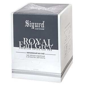 Чай SIGURD 'ROYAL EARL GREY' 20 пирамидок 1 уп.х 8 шт.