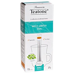 Чай TEATONE 'MINT GREEN' 15 стиков 1 уп.х 12 шт.