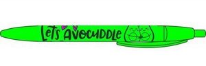 Ручка автоматическая шариковая прорезиненная "Let's avocuddle" 0.7мм синяя 87905 Centrum {Китай}