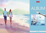 Альбом для рисования 24л &quot;Рисуем&quot; отрывная склейка, жесткая подложка (062533) 22807 Хатбер {Россия}