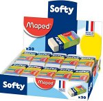 Ластик MAPED SOFTY в картонном футляре 511790 Maped {Франция}