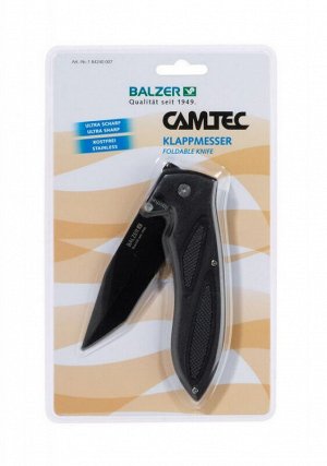 Нож складной универсальный Balzer Camtec Klappmesser 07 (10/22см, нержавейка)