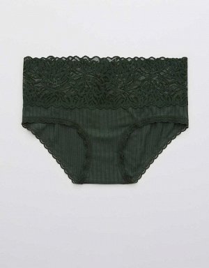 Aerie Ribbed Firework Lace Boybrief Underwear