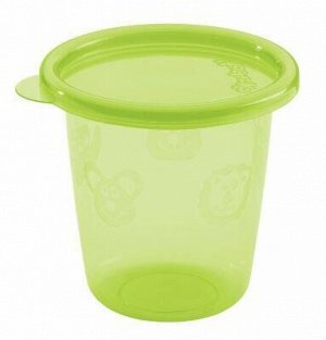 Комплект контейнеров для продуктов 0,2Л, 3 контейнера в наборе, (ДЕТСКИХ), для холодильника и морозильной камеры (зеленый)