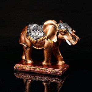 Сувенир "Слон бегущий" бронзовый цвет. 25 см. микс
