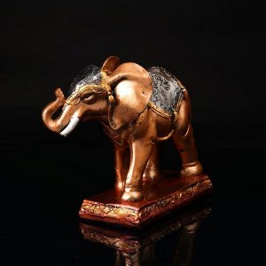 Сувенир "Слон бегущий" бронзовый цвет. 25 см. микс