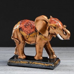 Сувенир "Слон бегущий" бронзовый цвет, 25 см, микс