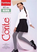 Olivia Колготки детские (Conte)  с рисунком «гусиная лапка» 60ден