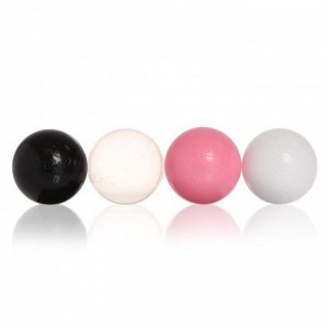 Набор шаров для сухого бассейна 150 штук (прозрачный, розовый, белый, чёрный)