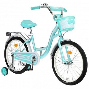 Велосипед 20" Graffiti Premium Girl, цвет мятный/белый