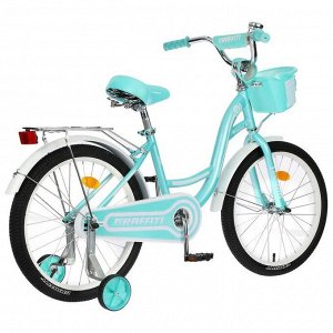 Велосипед 20" Graffiti Premium Girl, цвет мятный/белый