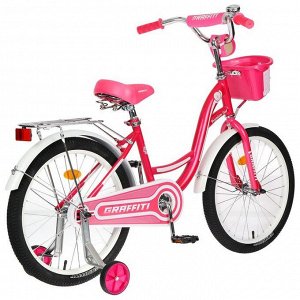 Велосипед 20" Graffiti Premium Girl, цвет розовый/белый
