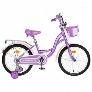 Велосипед 20" Graffiti Premium Girl, цвет сиреневый/розовый