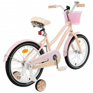 Велосипед 16" Graffiti Flower, цвет персиковый/розовый, набор стикеров-наклеек в комплекте