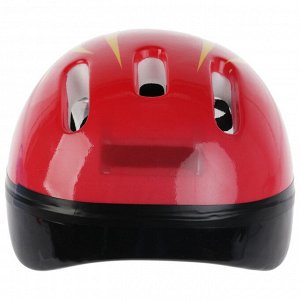 Шлем защитный детский OT-H6, размер M (55-58 см), цвет красный